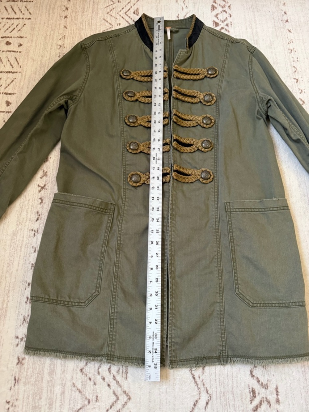 Free People Passenger Jacket Military Army collar - Picture 11 of 16